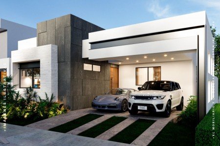 Casa en Venta Temozon Merida en la Privada Soluna de una planta con 3 recamaras